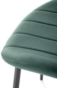 Scaun K538 velvet verde inchis H85 cm