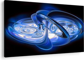 Tabloul abstract albastru (90x60 cm)
