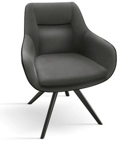 SCAUN TIP FOTOLIU MARIMAR -IMITATIE PIELE - GRI