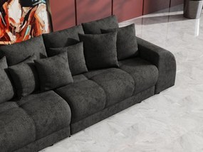 Canapea extensibilă dumonde cu 2 lăzi de depozitare si sezut confortabil din spuma high-density, Verona Enjoy Kaki 310x100 cm