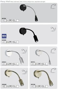 Aplica flexibila cu reader LED design minimalist Flexy Wall