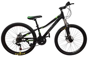 Bicicleta Caraiman, roti 26 inch, cadru otel, frane pe disc, verde, BC75