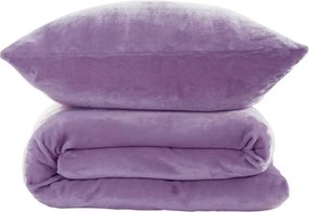 decoDoma Lenjerie de pat din micropluş violet