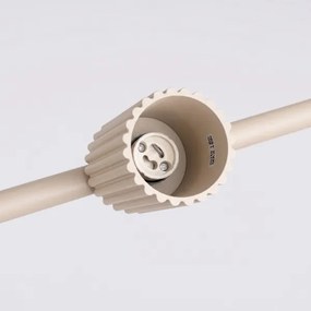 Sollux SL.2713 - Suspensie pe cablu KARBON 4xGU10/10W/230V crem