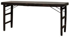 Consola pliabila, din lemn de tec, aspect rustic, Agatha