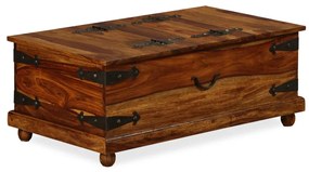 243947 vidaXL Cufăr de depozitare, lemn masiv de sheesham, 90 x 50 x 35 cm