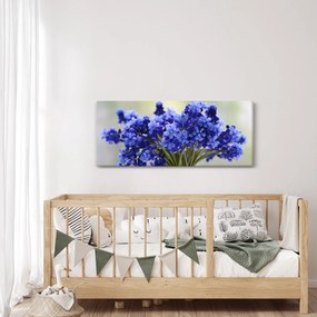 Tablou buchet cu flori albastre (120x50 cm)