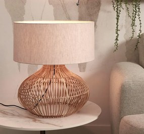 Veioza eco din ratan Kalahari L/4723 d.grey