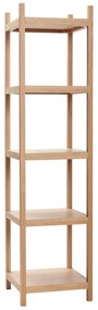 Etajeră din lemn de stejar 45x180 cm Mason – Hübsch
