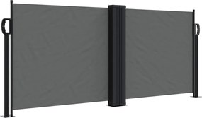 vidaXL Copertină laterală retractabilă, antracit, 100 x 600 cm