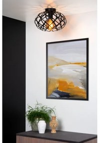 Plafonieră WOLFRAM 1xE27/40W/230V neagră Lucide 21117/30/30