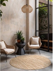 Covor pentru exterior și interior crem/în culoare naturală rotund ø 160 cm Haringey Crouch – Ted Baker