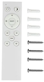 Plafonieră LED dimabilă LED/72W/230V 3000-6500K d. 67 cm alb + telecomandă