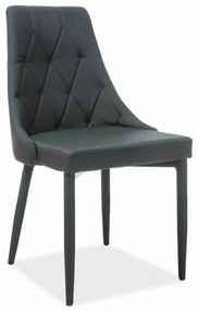 Scaun de bucătărie Trix B Velvet, negru