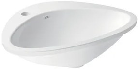 Lavoar baie incastrat alb 59 cm, asimetric, Hansgrohe Axor Massaud
