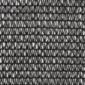 Plasa protectie vizuala, negru, 1x25 m, HDPE Negru, 1 x 25 m