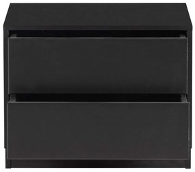 Masă TV modulară neagră din lemn masiv de pin 50x40 cm Finca – WOOOD