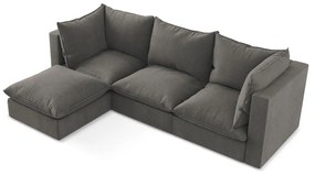 Colțar gri închis (cu colț pe partea stângă/cu șezlong) Manao – Makamii