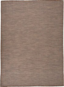 vidaXL Covor de exterior, maro, 200x280 cm, țesătură plată