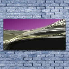 Tablouri acrilice Abstract Art Violet Gri Negru