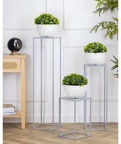 Suport de flori 70x24 cm gri