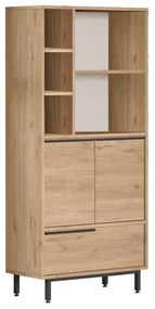 Dulap de bucătărie Onaferra 9 A (Nuc + negru). 1106579