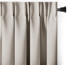 Draperie bej blackout/termoizolantă 140x270 cm Pleat – Restilo