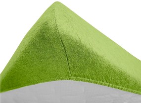 Cearsaf Frotir pentru patut copii Verde 60x120 cm