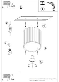 Sollux SL.1819 - Spot AURA 1xGU10/10W/230V 10 cm roșu