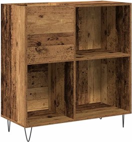 vidaXL Dulap pentru discuri de vinil Lemn vechi 85 x 38 x 89 cm