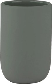 Suport pentru periuța de dinți verde din ceramică Lotus – Mette Ditmer Denmark