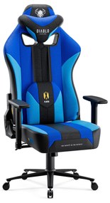 Scaun gaming din material Diablo X-Player 2.0: Frost Black/negru Normal