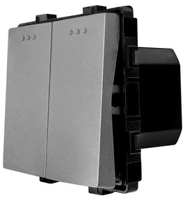 Modul Intrerupator Dublu Mecanic cu Reset / Revenire LUXION