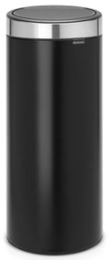 Cos de gunoi Brabantia Touch Bin New 650009, 30 L, Inchidere silentioasa si lina, Negru/Inox
