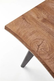 Masa de sufragerie extensibila in decor de stejar, BRYNE 120(180)x80