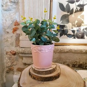 Ghiveci Delicate din ceramica roz 10 cm