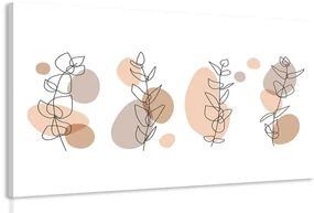 Tablou natura moartă minimalistă ale plantelor