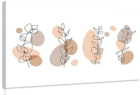 Tablou natura moartă minimalistă ale plantelor