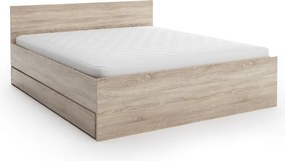 Pat ELISA 140 x 200 cm, stejar sonoma Saltele: Fara saltea, Somiera pat: Cu lamele drepte