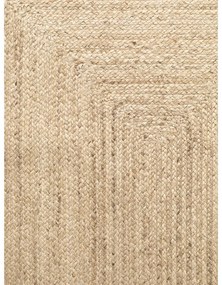 Covor tip traversă culoare naturală deschisă reversibil, țesut manual din iută 80x200 cm Sharmila Natural White – Hanse Home