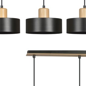 Lustră pe cablu TORIN 3xE27/15W/230V negru