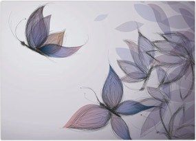 Tablou - Fluturi desenați (70x50 cm)