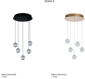 Lustra LED suspendata design modern EDEM 5 BK