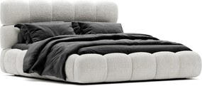 Pat Olivia Tapitat cu Saltea 120/140/160/180x200cm - 120x200