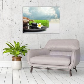 Tablou pe sticlă - Spa and relax (70x50 cm)