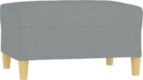 vidaXL Taburet, gri deschis, 70x55x41 cm, material textil