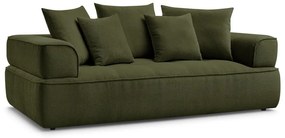 Canapea verde cu tapițerie din chenille 237 cm Whesley – Bobochic Paris