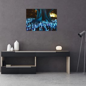 Tablou pe sticlă - Copac magic (70x50 cm)