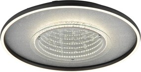 Globo 68288D3 - Lampă de tavan LED MIRRORA 40W/230V, diam. 51,5 cm, neagră