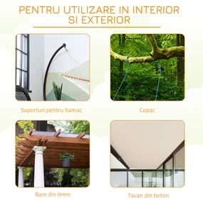 Outsunny Hamac Portabil pentru Copii, 75x55x140 cm, Verde, Ideal pentru Relaxare | Aosom Romania